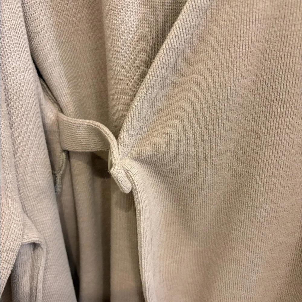 Women's Tan Cardigan Sweater - Picture 6 of 9